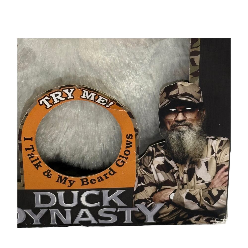 Duck Dynasty Si Robertson Talking Glowing Beard Plush 2013 in Box - Picture 3 of 7